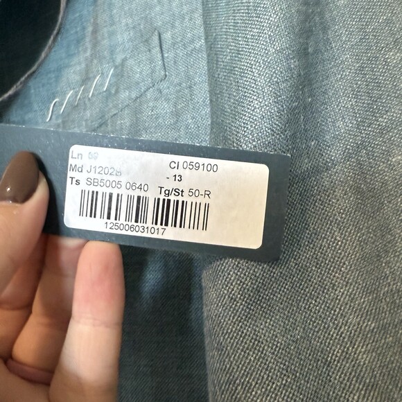 Boglioli Wool-Linen-Silk Sport Coat Size US 40R (EU 50) NWT Light Blue $1725 - Picture 3 of 8